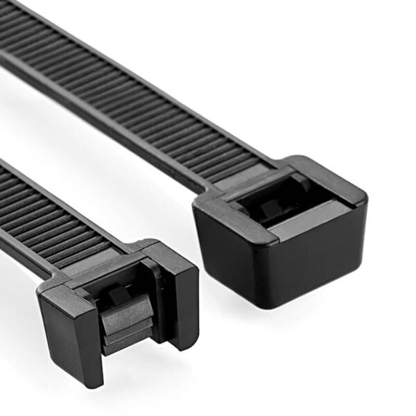 black cable tie self locking