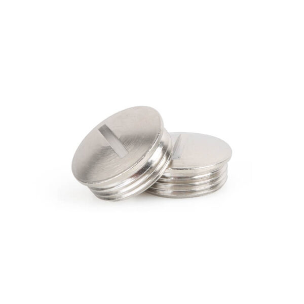 tapones metálicos para agujeros roscados