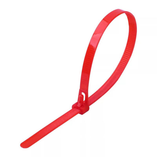 red reusable cable ties