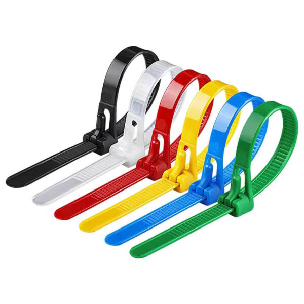 yellow reusable cable ties