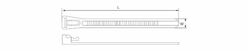 Reusable Cable Ties drawing