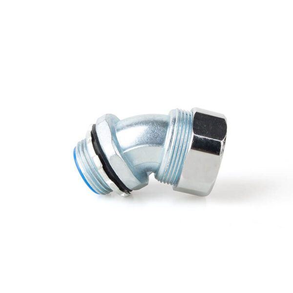 bent hose metal connector
