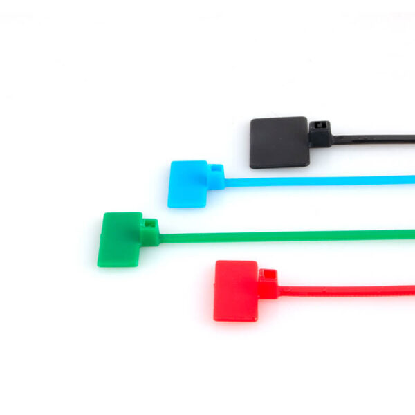 green nylon cable ties
