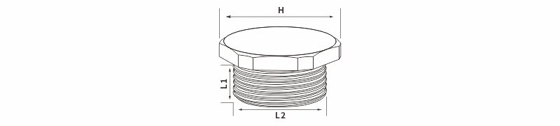 metal hole plugs drawing