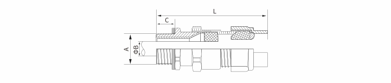 explosion-proof cable gland drawing