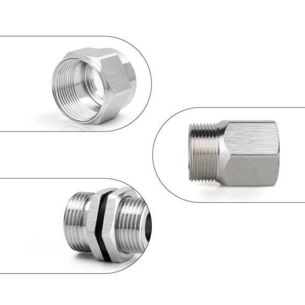 three explosion-proof cable glands